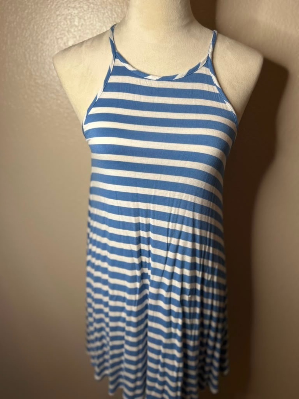 Blue and White Striped Sundress Size Small - Picture 11 of 12